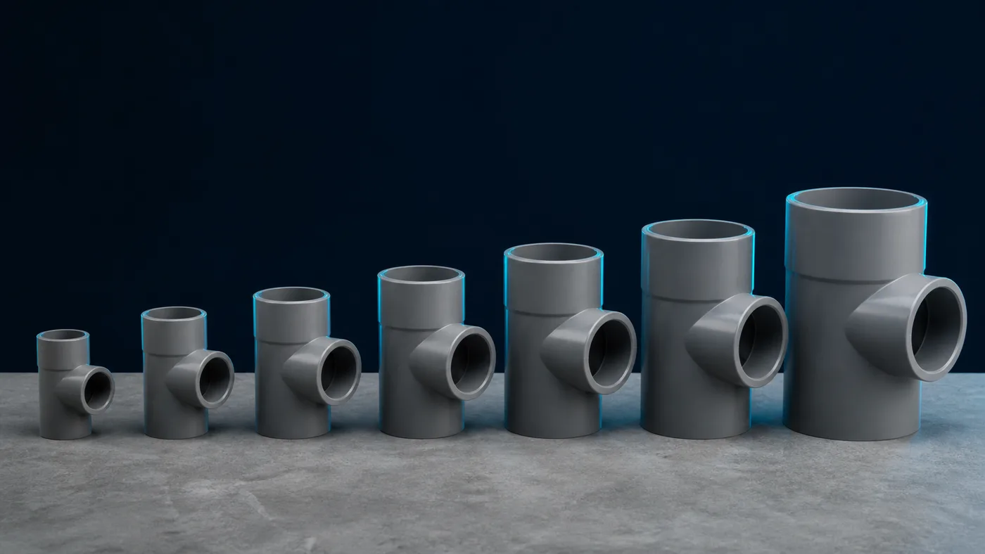 Fittings graded by size