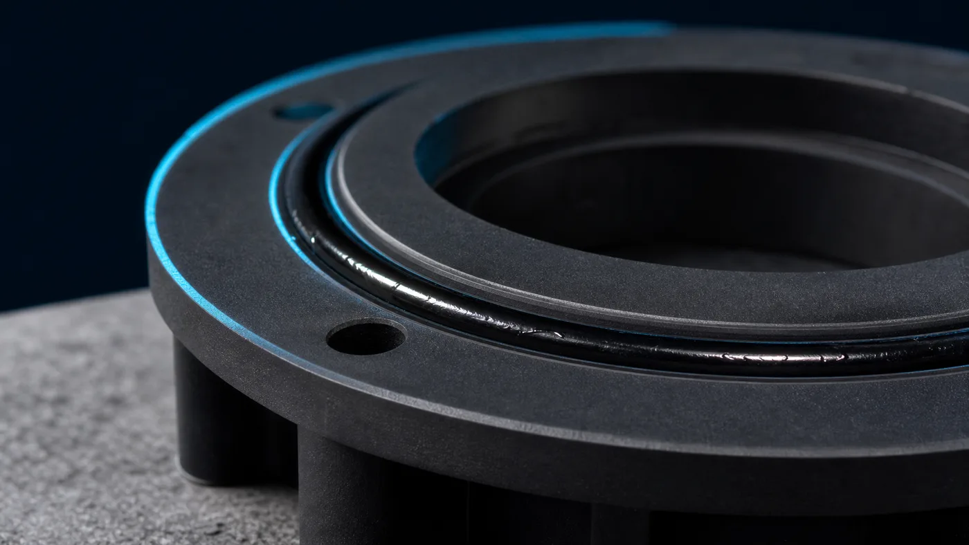 O-ring being seated into its groove